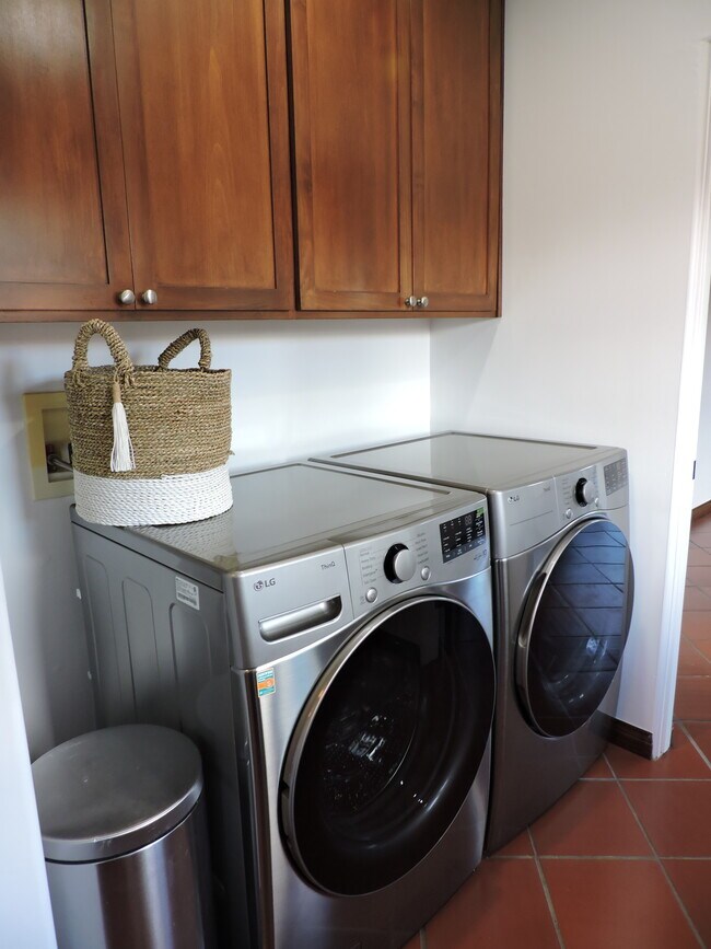 Inside laundry with brand new appliances - 3751 Olive Ave