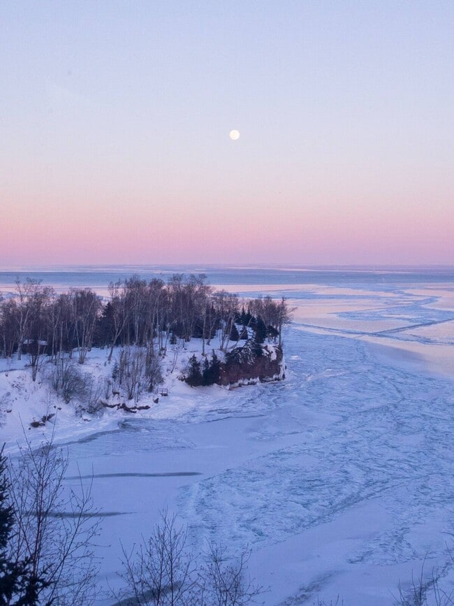 Winter Sunset Colors to the north (taken from the property) - 6012 Highway 61