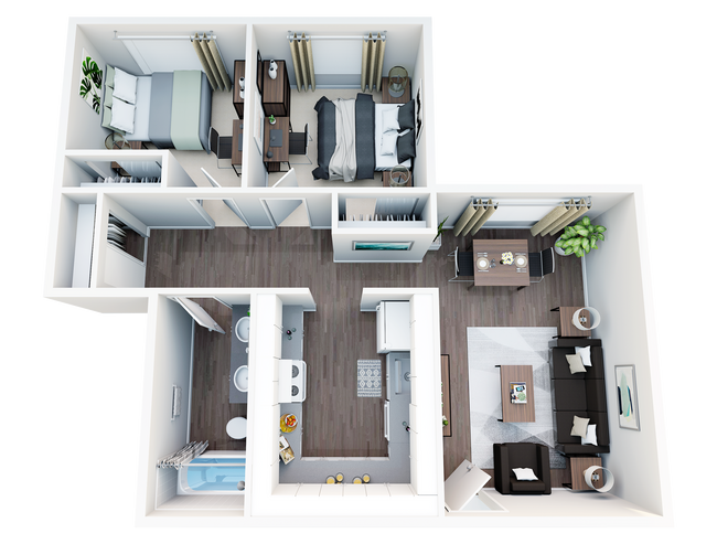 Kelsey-2Bed1ba-3D - Kelsey