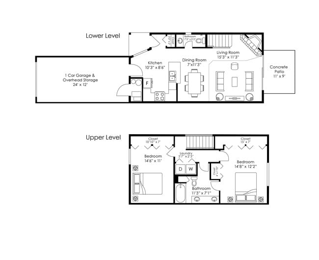 Floorplan - Avalon Cove Townhomes
