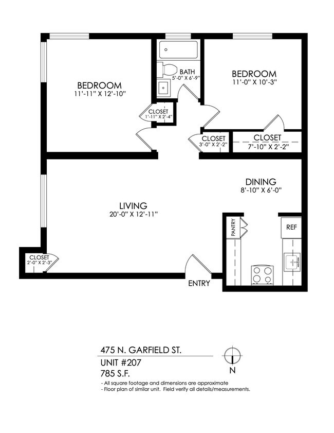 Floorplan - 475-501 Garfield