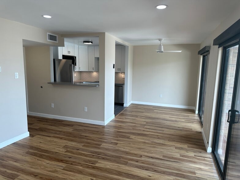 View of kitchen and dining room from living room - 4800 N Stanton St