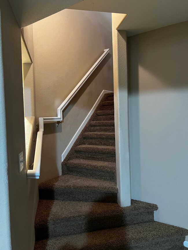 Stairwell to fully Finished Basement Level - 5021 Mountain Man Ln