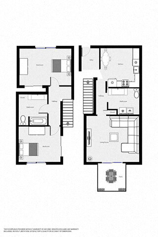 Floorplan - Heritage Crossing Townhome Apartments
