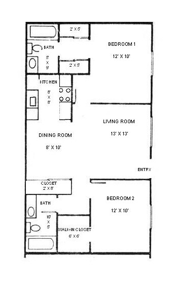 2BR/2BA B - Kendall Ridge