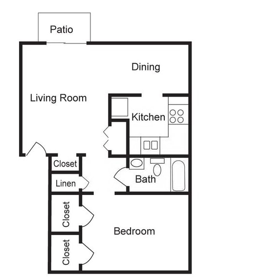 1BR/1BA - Postbrook East Apartments
