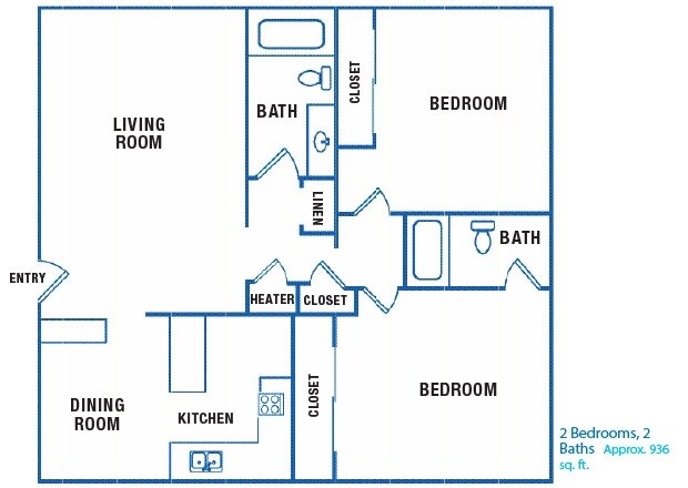 2BR/2BA - Buena Capri Apartments