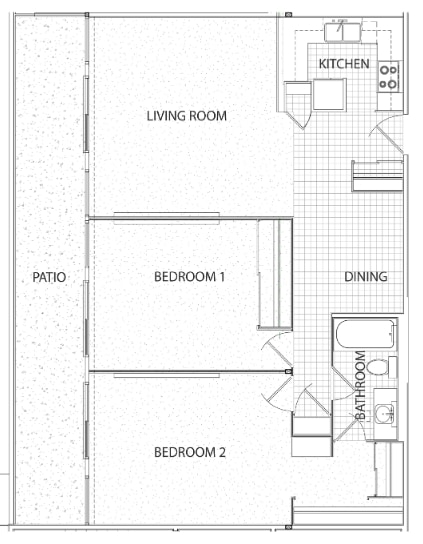 2BR/1BA - Dolores Lia Apartments