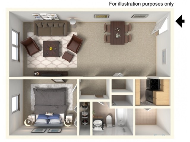 Floorplan - Valley York Apartments