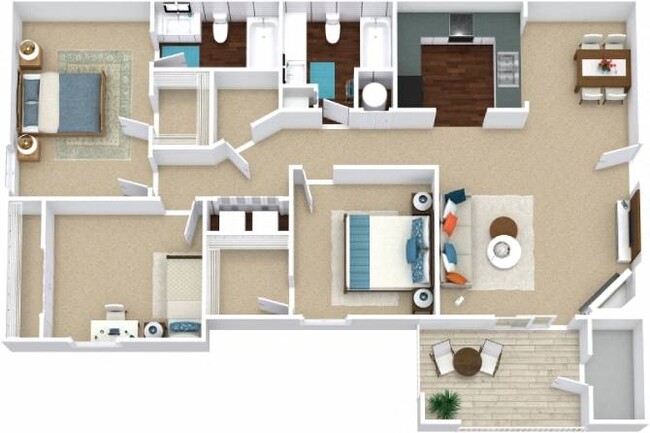 Floorplan - Southland Station Apartments