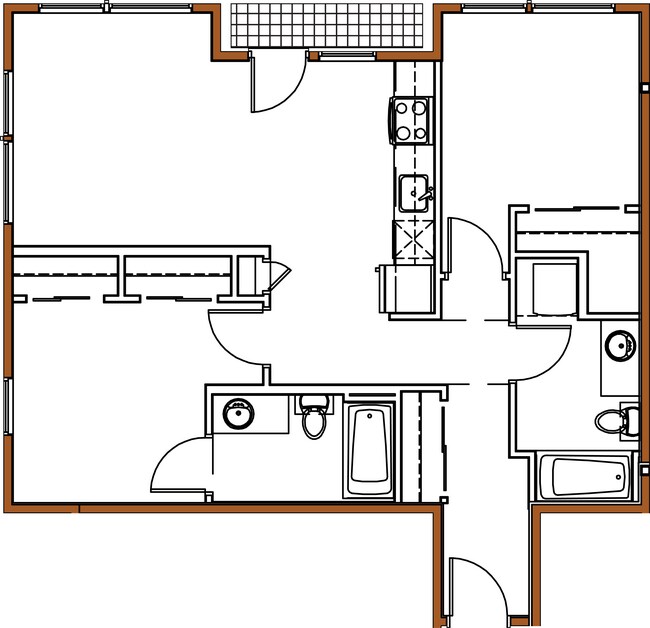 The Alexander, 2 bedroom 2 bathroom - Floorplan.png - The Alexander