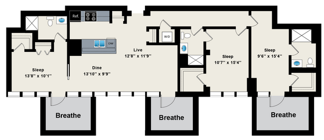 Floorplan - Reside on Green Street