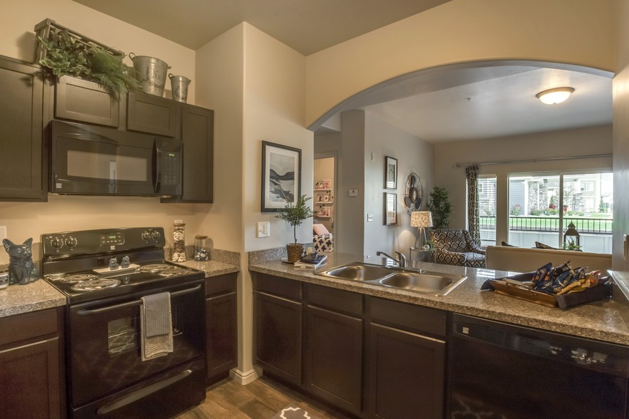 Model Kitchen with Living Room View - Concord at Geneva