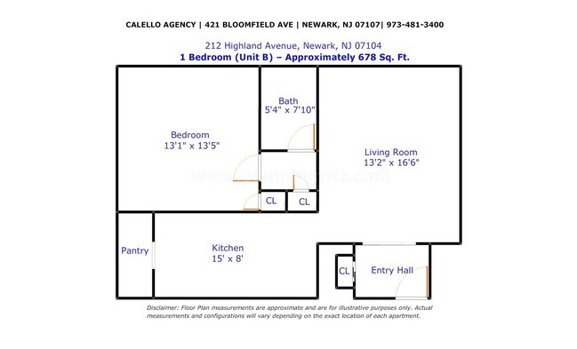 1BR/1BA - 212 Highland Ave