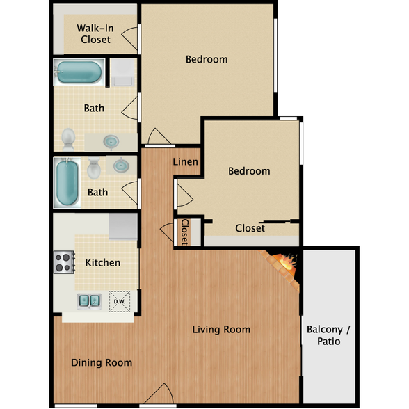 Interior Photo - Hilltop Condos