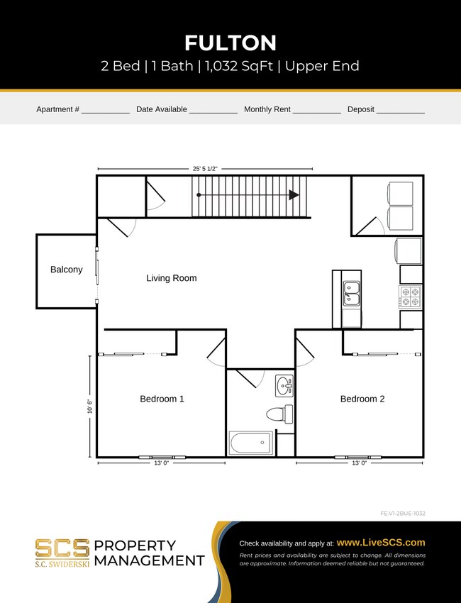 Floorplan - SCS Stanley Apartment Community