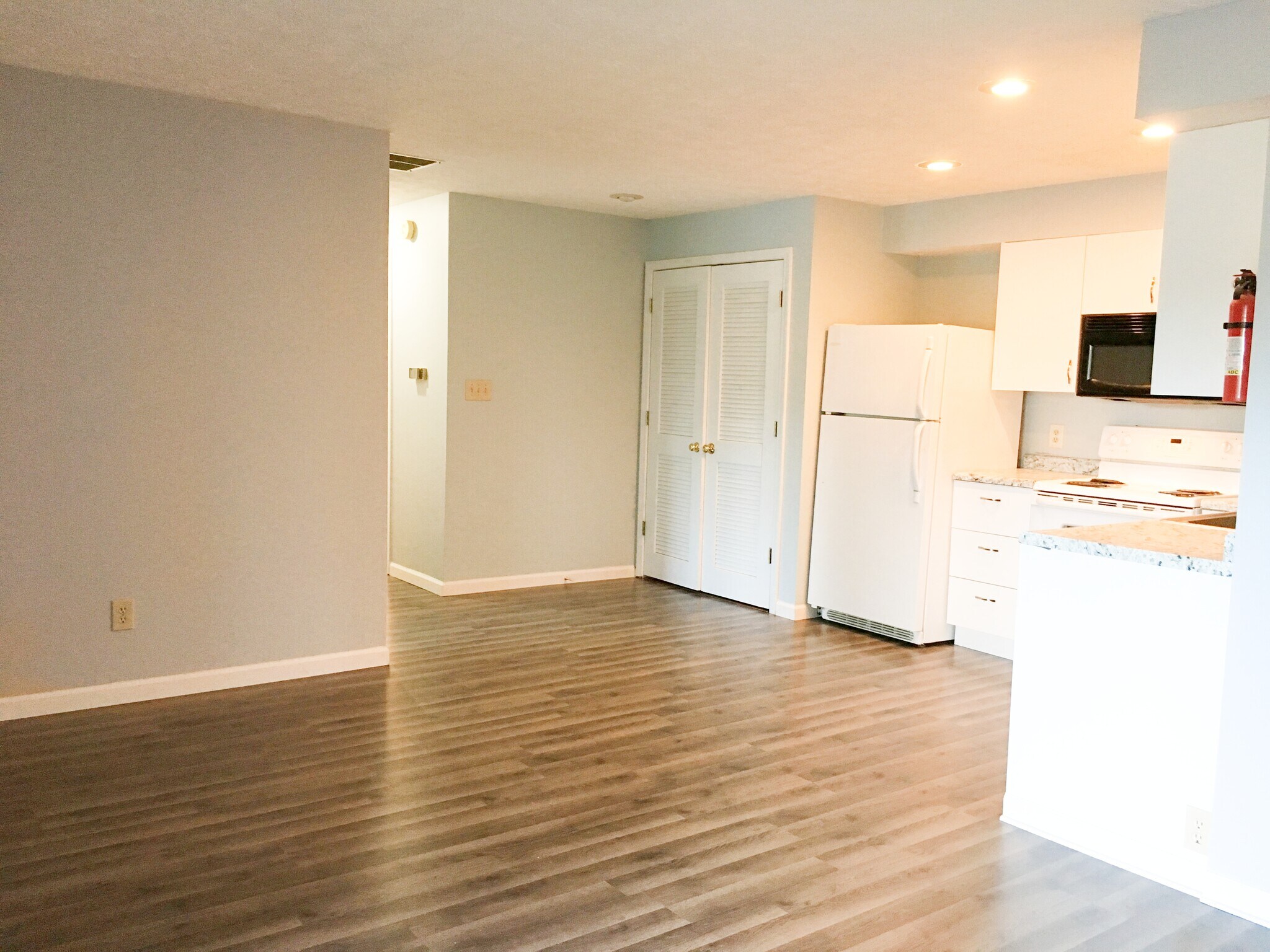 kitchen living room area - 1350 S College Mall Rd