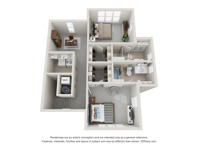 Floorplan - The Strand at Beulah Townhomes