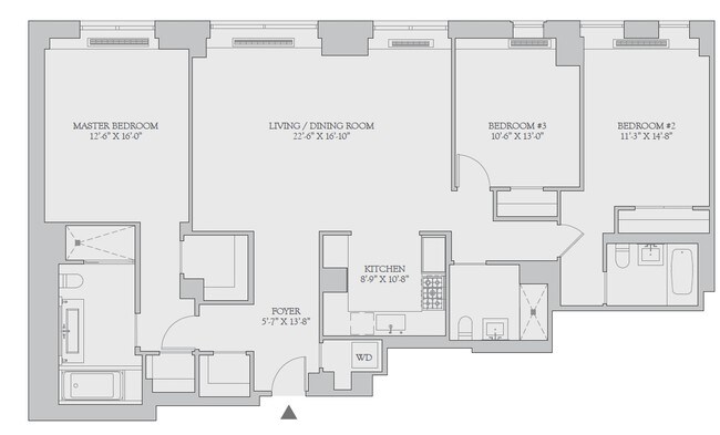 3BR/3BA - Twelve Twelve Fifth Avenue