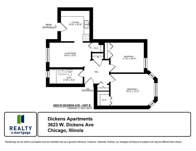 3623 Dickens 2 Bed B - 3625 W. Dickens St.