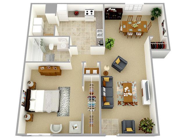 Floorplan - Woodbridge Apartments