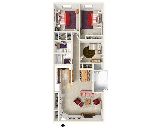 Floorplan - Laurel Ridge Apartments