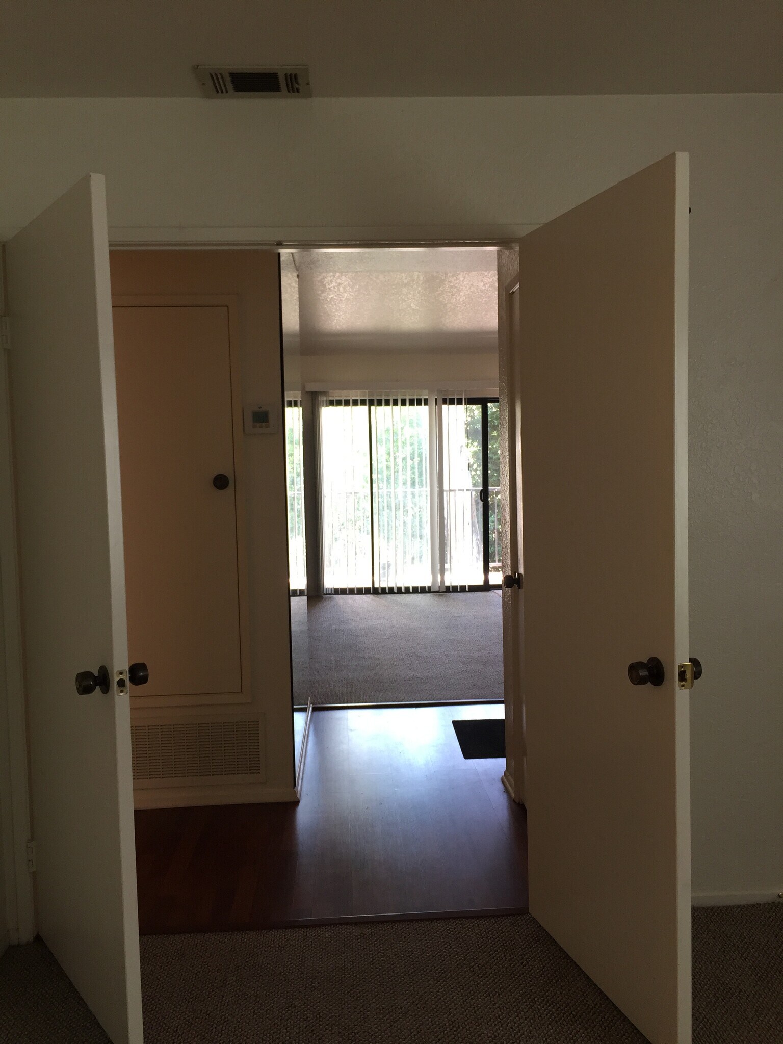 view from bedroom to living - 600 Central Ave