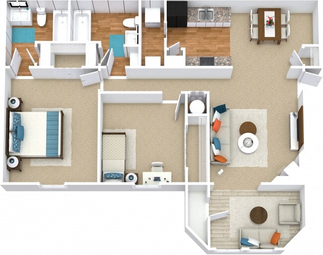 Floorplan - The Vistas Apartments