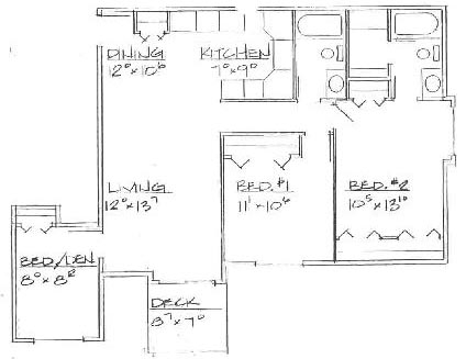 2.5BR 2BA 220.215 - 1,038 SqFt - Furman Western Hills