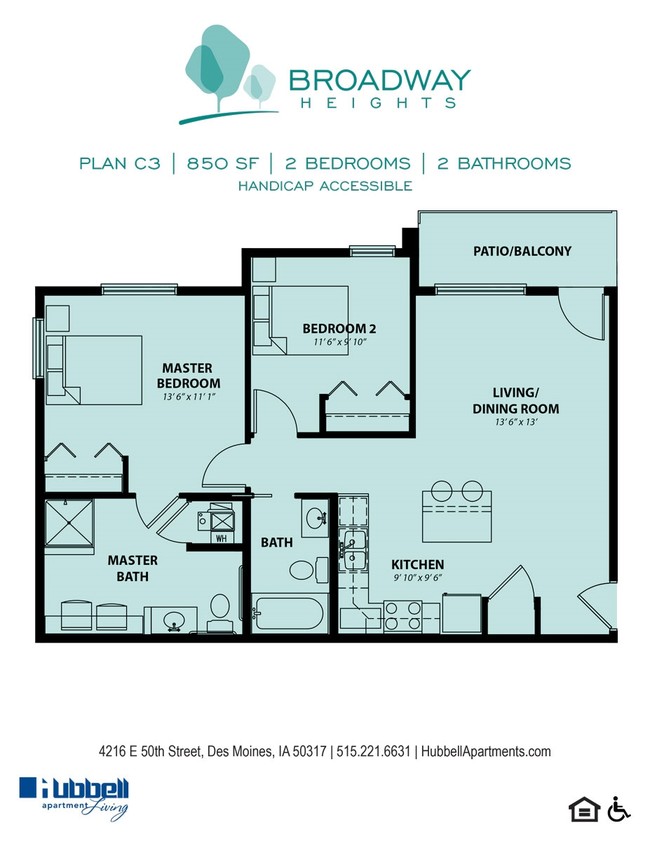 Plan C3 - Broadway Apartments at Capitol Heights