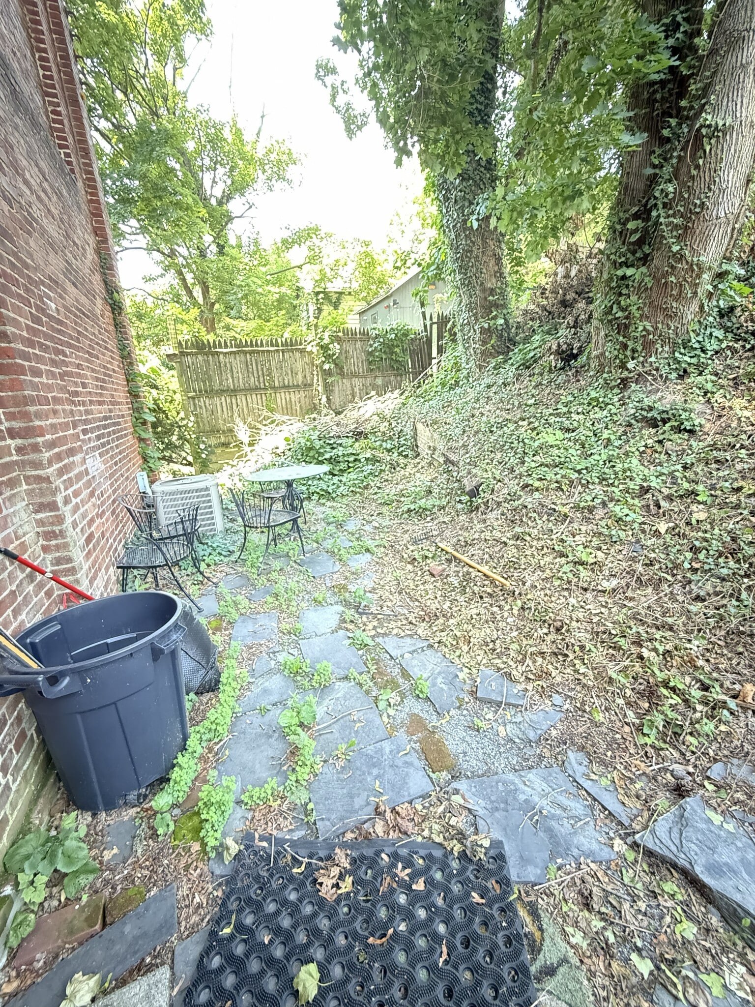 Small patio outside unit - 11 Spruce St