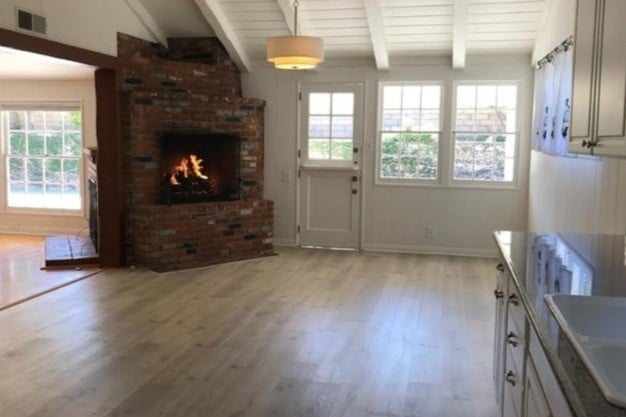 Dinning Area With Fireplace - 6629 Sunnyslope Ave