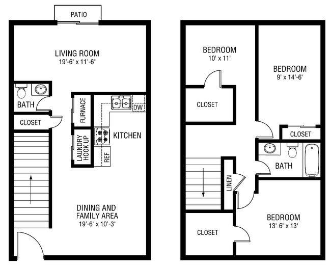 3BR/1.5BA - Jamestowne Apartments