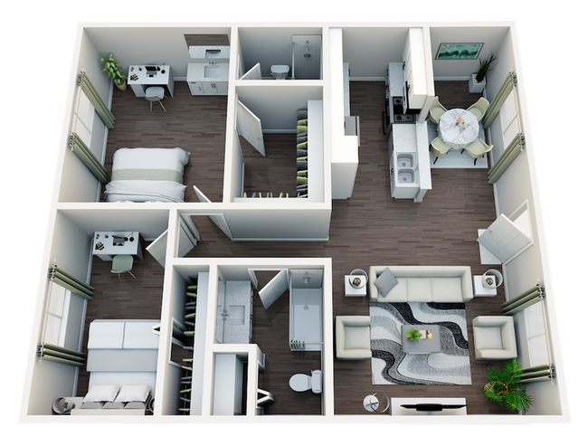Floorplan - Flats On Wakefield