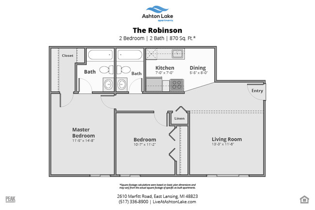 Floorplan - Ashton Lake Apartments