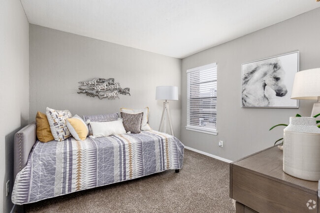 2BR, 1BA - 894SF - B1 - Bedroom - Pinehurst Place Apartments