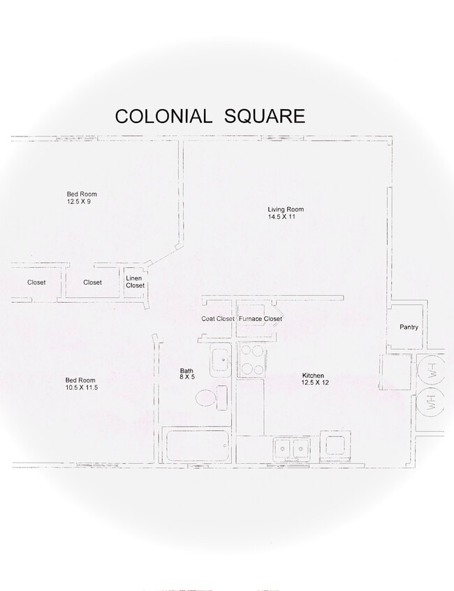 Floorplan - Colonial Square Apartments