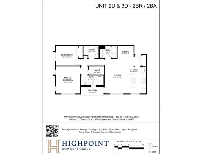 Floorplan - HIGHPOINT Downers Grove on Rogers