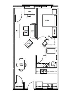 1BR/1BA - Sibley Park Apartments