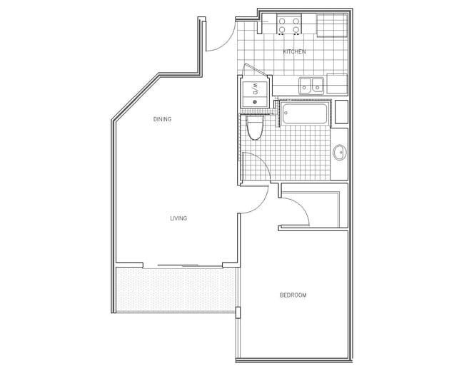 Venezia 1x1 floor plan PR SM Venezia LLC - PR SM Venezia LLC