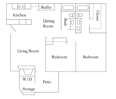 2 Bedroom / 2 Bath - Arbors of Boerne