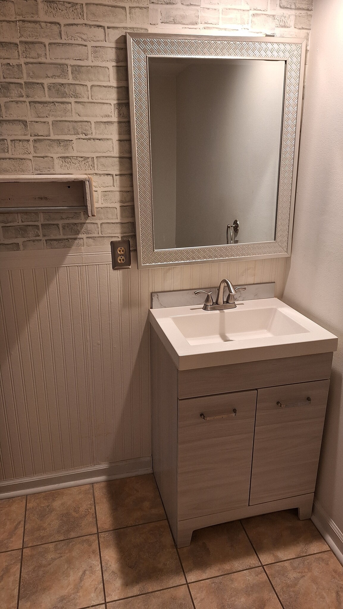 Downstairs restroom basin - 217 Walton Ferry Rd