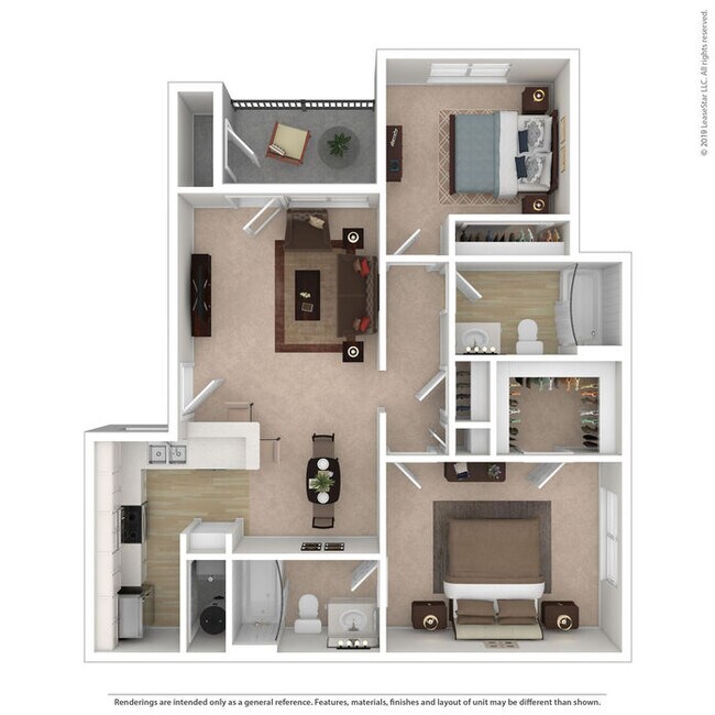 Floorplan - Waters Edge Villas Apartments