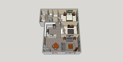Floorplan - Carrier Woods Apartments