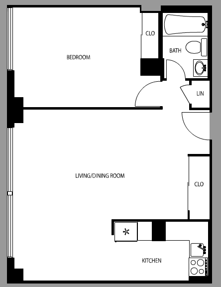 1BR/1BA - Riverwest Condominiums