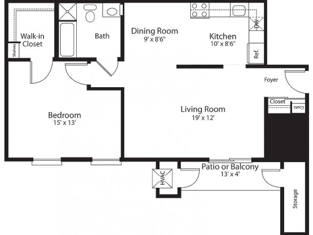 One Bedroom / One Bath - Regency Place
