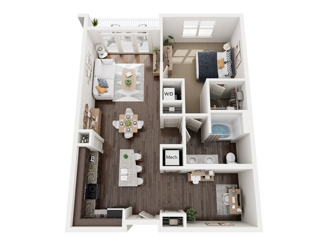 Floorplan - 1377 Brookhaven Apartments