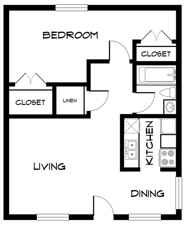 Floorplan - Brigadoon Apartments