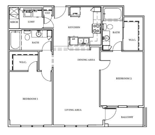 Floorplan - GrandView Flats and Townhomes