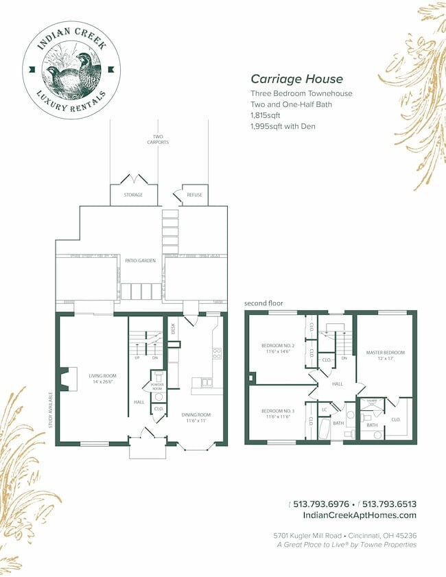 Floorplan - Indian Creek Apartments and Townhomes